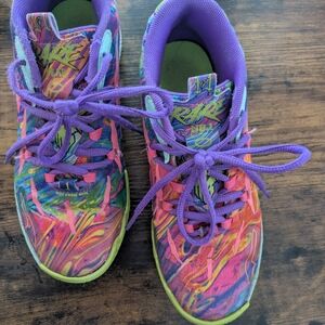 Puma Kids Sneakers with Purple and Pink Accents